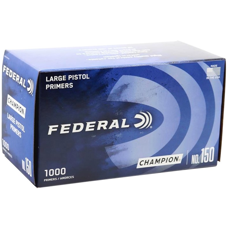 Federal 150 Champion Large Pistol Multi Caliber Handgun 1000 Per Box5 Case