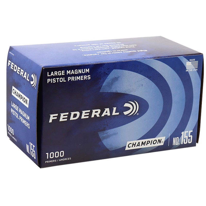 Federal 155 Champion Large Pistol Multi Caliber Handgun 1000 Per Box5 Case