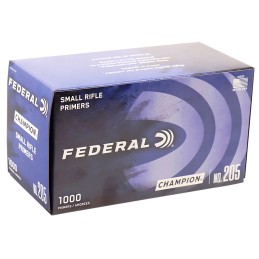 Federal 205 Champion Small Rifle Multi Caliber 1000 Per Box5 Case