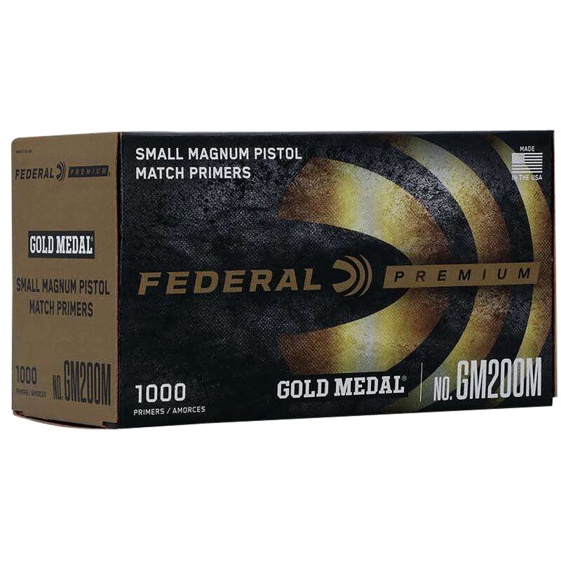 Federal GM200M Gold Medal Premium Small Pistol Multi Caliber Handgun 1000 Per Box5 Case