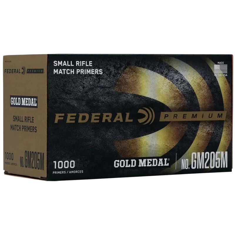 Federal GM205M Gold Medal Premium Small Rifle Multi Caliber 1000 Per Box5 Case