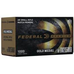 Federal GM205MAR Gold Medal Premium Small AR Rifle Multi Caliber 1000 Per Box5 Case