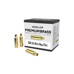 Nosler 10228 Premium Brass Unprimed Cases 300RemSAUM Rifle Brass 25Box