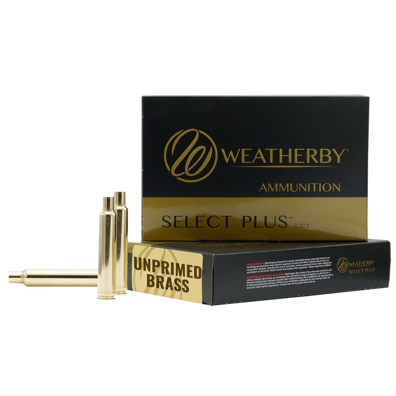 Weatherby BRASS7PRCCT50 Unprimed Cases  7mmPRC Rifle Brass 50Box