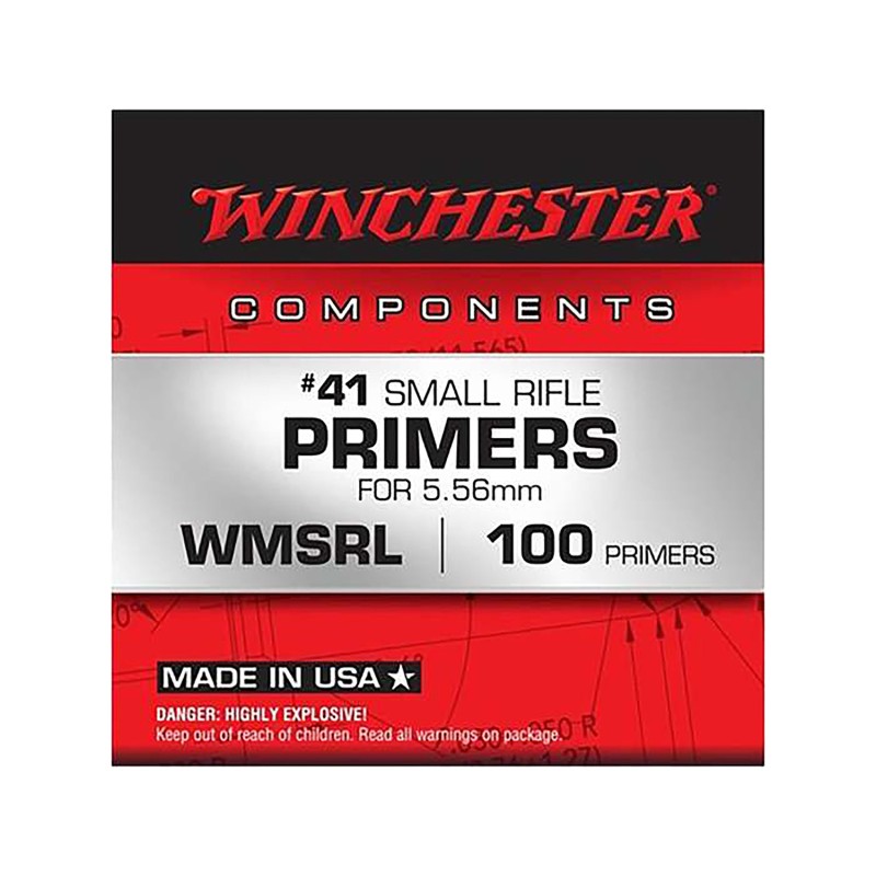 Winchester Ammo WMSRL Primers 41 Small Rifle 5.56x45mmNATO1000Rds