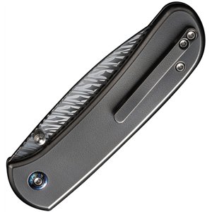 Qubit Button Lock Damasteel