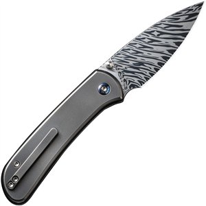 Qubit Button Lock Damasteel