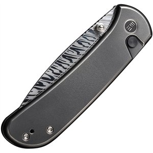 Qubit Button Lock Damasteel