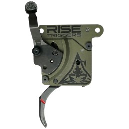 Rise Armament RA740 Reliant Trigger BlackGreen Curved