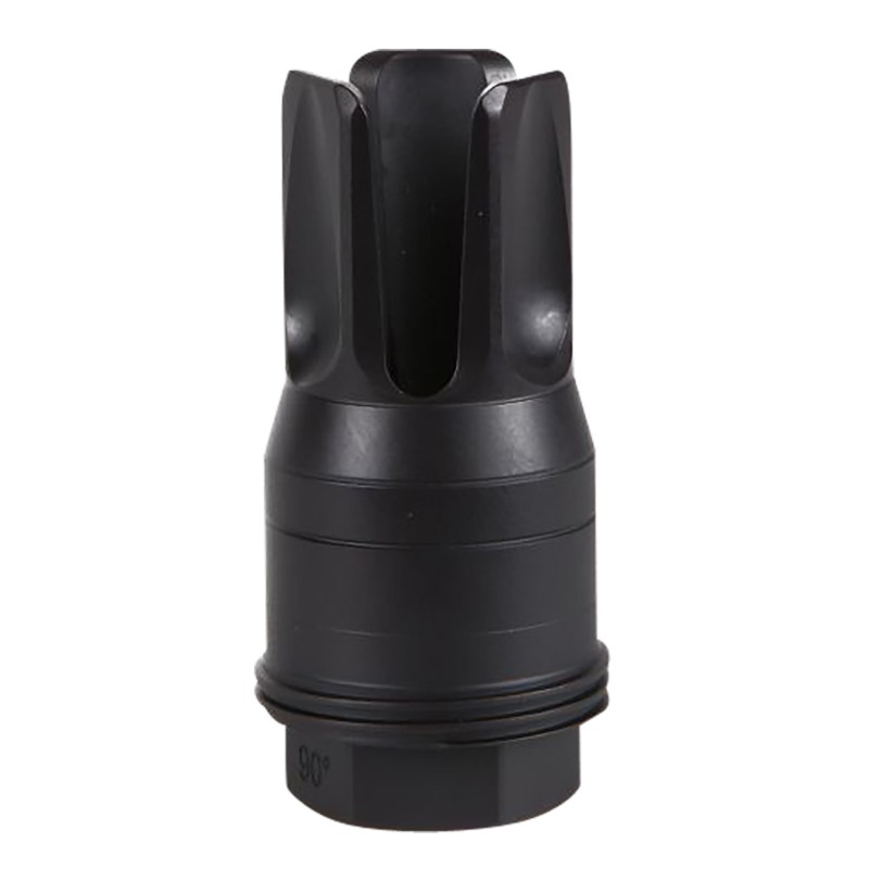 Sig Sauer SL55612X2890DEGF ClutchLok QD Q.D. Flash Hider Black Stainless Steel with 12x28 tpi Threads for 5.56mm 90 Degree Taper