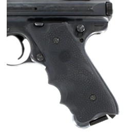 Hogue 82070 Rubber Grip  Black with Finger Grooves  Left Hand Thumb Rest for Ruger Mark II III