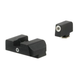 AmeriGlo GL5101 iDot Sight  Set for Glock  Green Tritium White Outline Front SightGreen Tritium Rear Sight