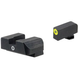 AmeriGlo GL5301 iDot Sight  Set for Glock  Green Tritium LumiGreen Outline Front SightGreen Tritium Rear Sight