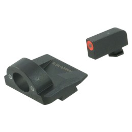 AmeriGlo GL5225 Ghost Ring Sight Set for Glock  Green Tritium Orange Outline Front SightGreen Tritium Rear Sight