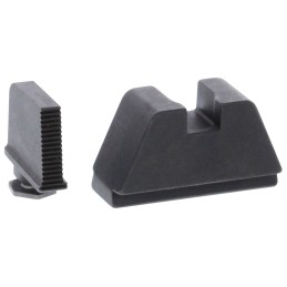 AmeriGlo GL470 Optic Compatible Sight Set for Glock  2XL Tall Serrated Front Sight Black Rear Sight