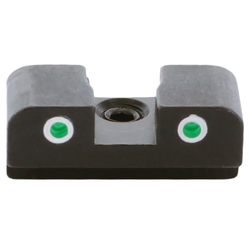 AmeriGlo XD191R Tritium Rear Sight for Springfield XDHellcat  Green Tritium White Outline Rear