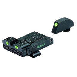 Meprolight USA 202243101 TruDot Adjustable Sights  Green Tritium White Outline Front SightGreen Tritium White Outline Rear Sight