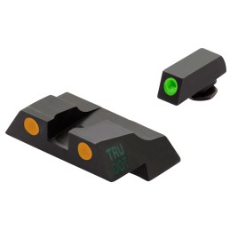 Meprolight USA 102263301 TruDot  Green Tritium White Outline Front SightOrange Tritium White Outline Rear Sight Glock 2627