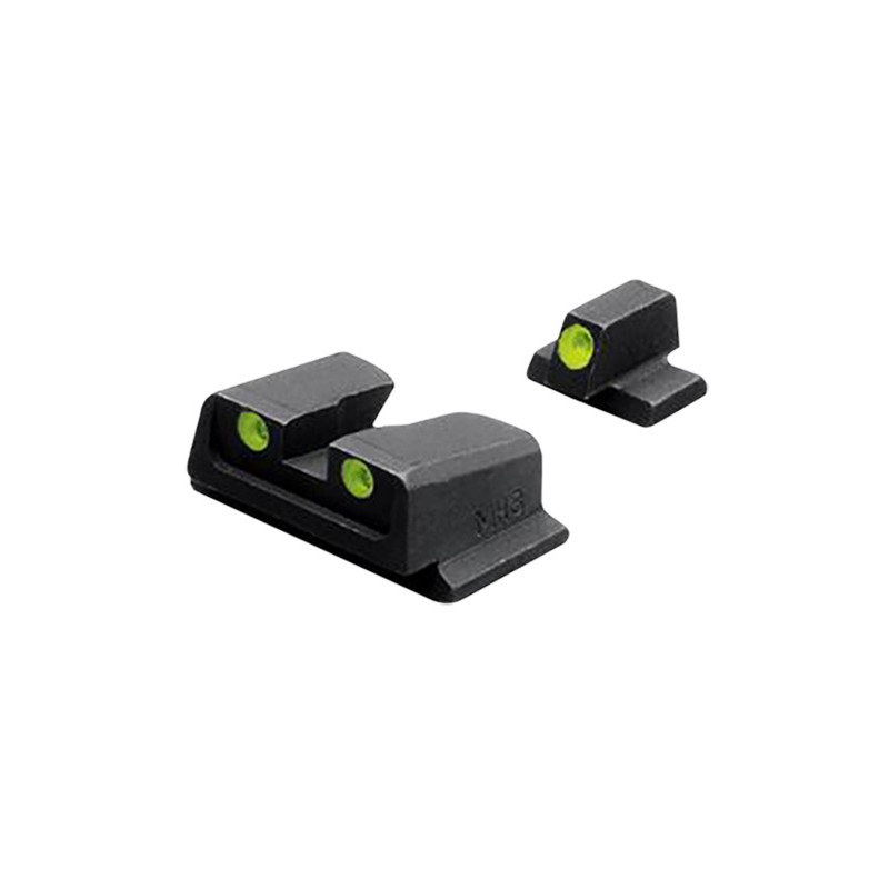 Meprolight USA 117663101 TruDot  Green Tritium White Outline Front SightGreen Tritium White Outline Rear Sight Smith  Wesson MP 