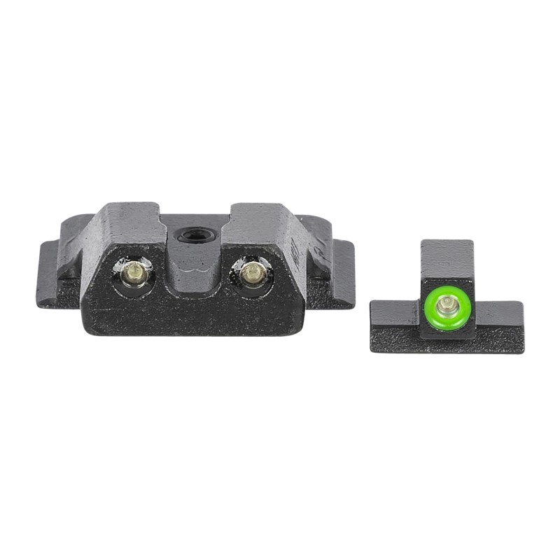 Meprolight USA 417703111 HyperBright  Green Tritium Green Outline Front SightGreen Tritium Black Outline Rear Smith  Wesson MP S