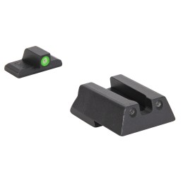 Meprolight USA 415453111 HyperBright  Green Tritium Green Outline Front SightGreen Tritium Black Outline Rear Sight HK VP9HK45HK