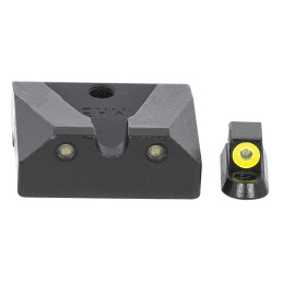 Meprolight USA 477873121 HyperBright  Green Tritium Yellow Outline Front SightGreen Tritium Black Outline Rear Sight CZ Shadow 2