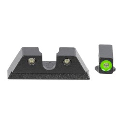 Meprolight USA 465003111 HyperBright  Green Tritium Green Outline Front SightGreen Tritium Black Outline Rear Sight Taurus G3C