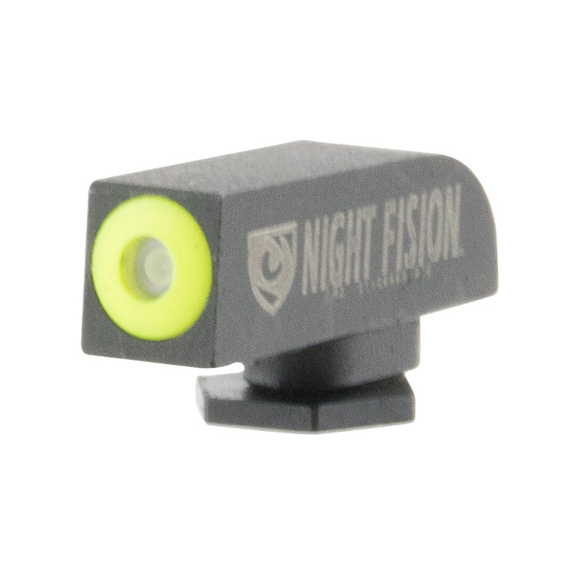 Night Fision GLK000001YGX Tritium Front Sight for Glock  GreenTritium Yellow Outline Glock 1717L1922