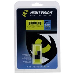 Night Fision GLK004003WGW Suppressor Height Sights For Glock  Green Tritium White Outline Front SightGreen Tritium White Outline