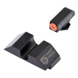 Night Fision GLK001014OGZ Tritium Night Sights For Glock  Green Tritium Orange Outline Front Sight BlackBlank Rear Sight Glock 1