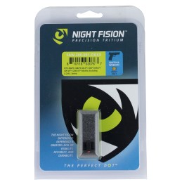 Night Fision SAW200001OGX Tritium Front Sight for Smith  Wesson  Green Tritium Orange Outline MPShieldSD9VE