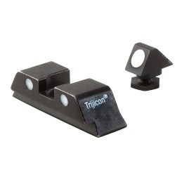 Trijicon 600234 Bright  Tough Steel Sights  Black White Dot Front SightBlack White Dots Rear SightGlock 17 MOS19 MOS34 MOS No Tr