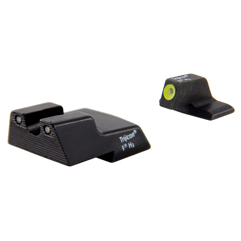 Trijicon 600602 HD Night Sights  GreenTritium Yellow Outline Front SightGreen Tritium Black Outline Rear Sight HK .45C.45C Tacti