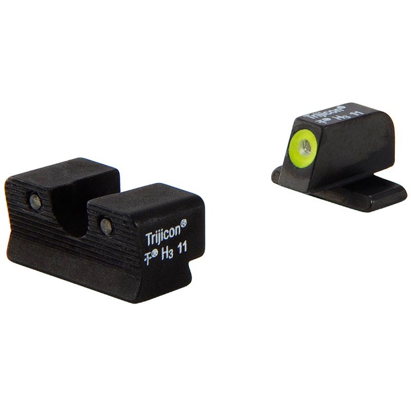 Trijicon 600578 HD Night Sights  GreenTritium Yellow Outline Front SightGreen Tritium Black Outline Rear Sight Sig Sauer P220P22