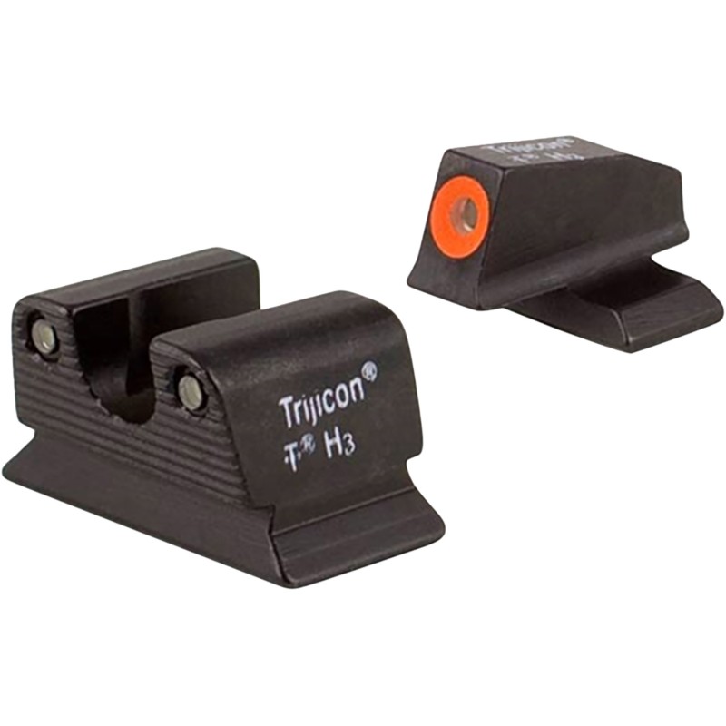 Trijicon 600624 HD Night Sights  GreenTritium Orange Outline Front SightGreen Tritium Black Outline Rear Sight Beretta PX4