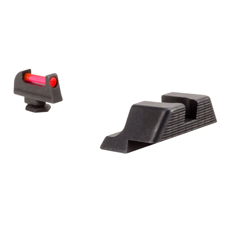 Trijicon 601023 Fiber Sights  RedFiber Optic Front SightBlackBlank Rear Sight Glock 1717L1922 Standard Frame