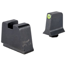 Trijicon GL243C601147 SuppressorOptic Height Sights  GreenTritium Yellow Outline Front SightBlackBlank Rear Sight Glock 424343X 