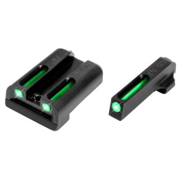 TruGlo TG131ST2 TFO  GreenTritiumFiber Optic Front SightGreenTritiumFiber Optic Rear Sight Sig Sauer PSeries 6 Front8 Rear