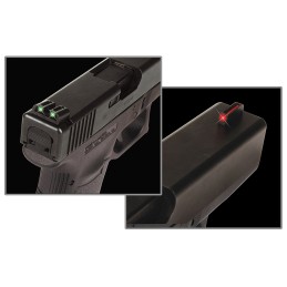 TruGlo TG131G1 FiberOptic  RedFiber Optic Front SightGreenFiber Optic Rear Sight Glock 1717L19