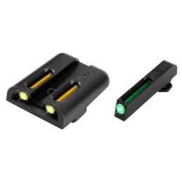 TruGlo TG131GT1Y TFO  GreenTritiumFiber Optic Front SightYellowTritiumFiber Optic Rear Sight Glock 1717L19