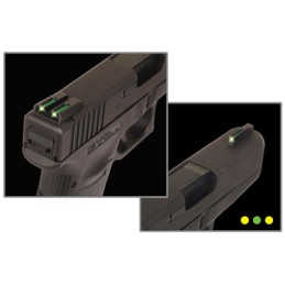 TruGlo TG131MPTY TFO  GreenTritiumFiber Optic Front SightYellowTritiumFiber Optic Rear Sight Smith  Wesson MP