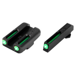 TruGlo TG131GT1A TFO  GreenTritiumFiber Optic Front SightGreenTritiumFiber Optic Rear Sight Glock 4243