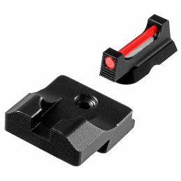 TruGlo TGTG132CZ FiberOptic Pro  RedFiber Optic Front SightBlackBlank Optic Rear Sight CZ 75