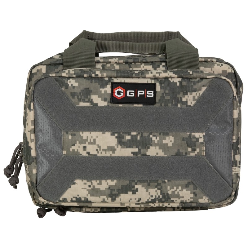 GPS Bags PC15ACU Pistol Case  Gray Digital 600D Polyester Holds 1 Handgun