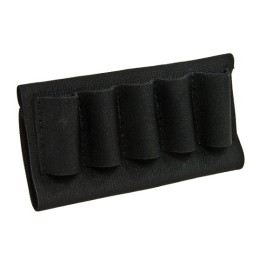 Blackhawk 74SH02BK Buttstock Shell Holder  Black Nylon 5rd Shotgun