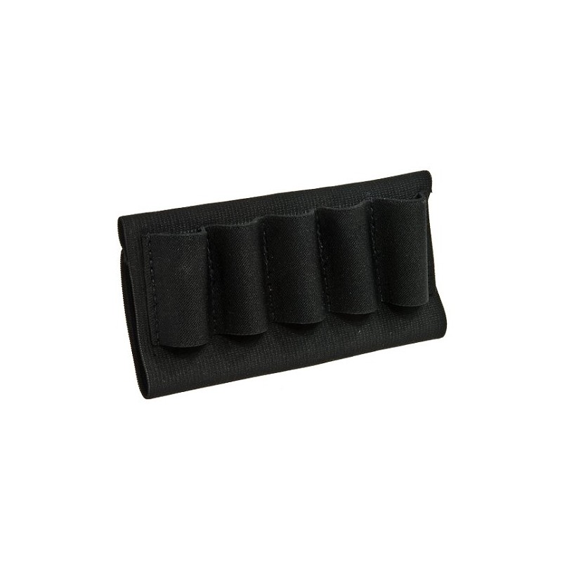 Blackhawk 74SH02BK Buttstock Shell Holder  Black Nylon 5rd Shotgun