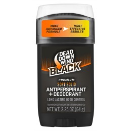 Dead Down Wind 1234 Antiperspirant  Deodorant Black Premium Odor Eliminator 2.25 oz Stick