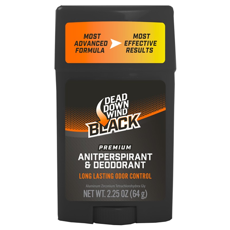 Dead Down Wind 1235 Antiperspirant  Deodorant Black Premium Odor Eliminator 2.25 oz Stick