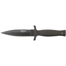 Smith  Wesson Knives SWHRT9BCP H.R.T.  4.75 Fixed Spear Point Plain 7Cr17MoV High Carbon SS Blade Thermoplastic Rubber Handle 9 