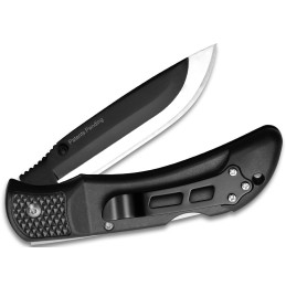 Outdoor Edge OX10C Onyx  3.50 Folding Plain 420J2 Stainless Steel BladeBlack Trimond Textured Polymer Handle